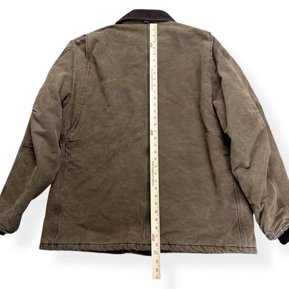 VTG Carhartt Arctic Jacket Quilted USA Men's‎ 2XL Tall C26 CHT Chestnut Brown